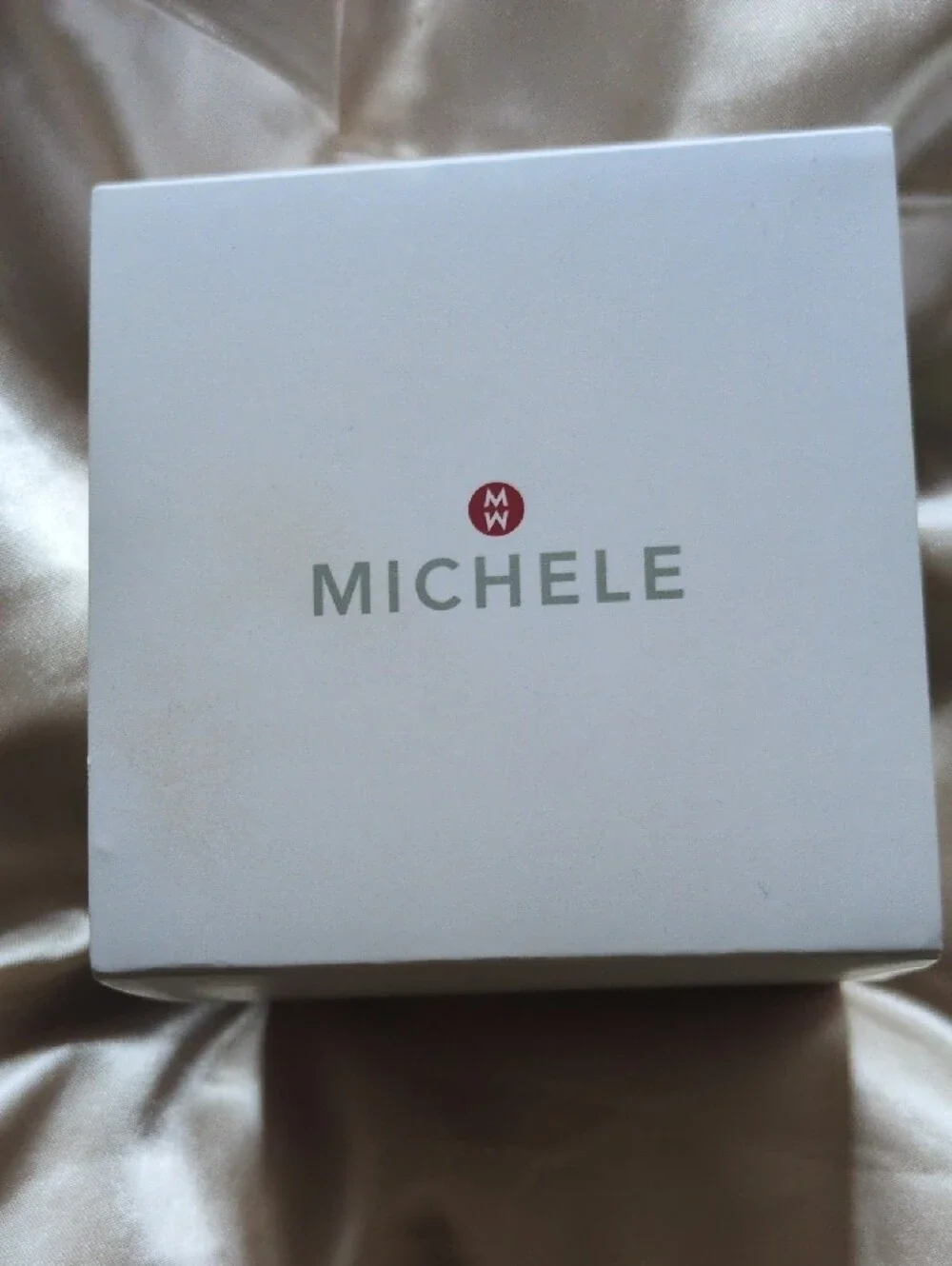 MICHELE Black & Silver Sport Deco women's watch